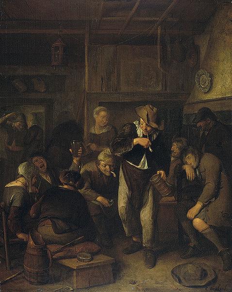 Richard Brakenburgh Peasant's inn France oil painting art